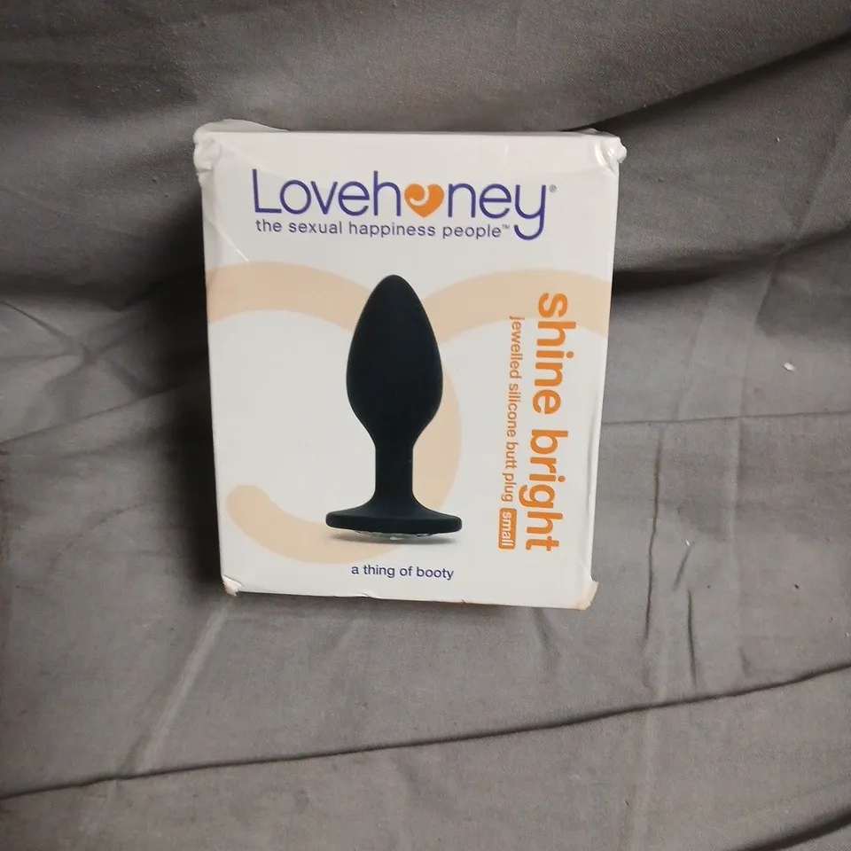 LOVEHONEY SHINE BRIGHT SMALL SILICONE BUTT PLUG – BOXED