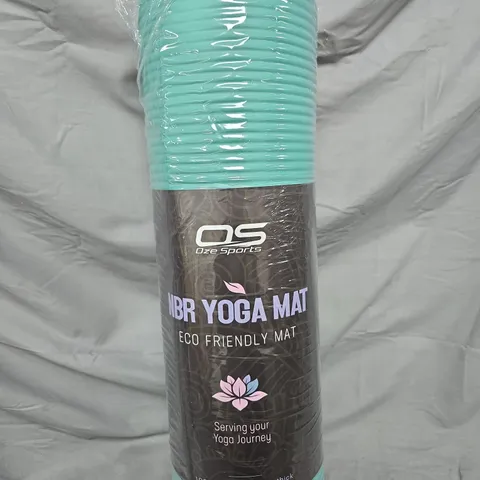 OS NBR YOGA MAT – ECO FRIENDLY, 183 CM X 61 CM X 10 MM, TURQUOISE