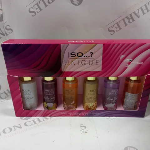 BOXED SO...? UNIQUE BODY MIST COLLECTION