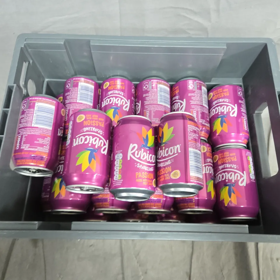 RUBICON SPARKLING PASSION FRUIT JUICE CANS – APPROX 18