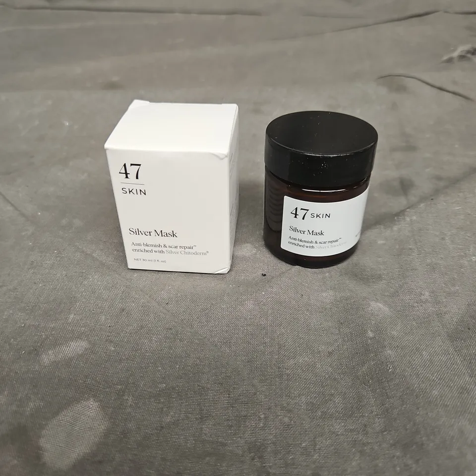 BOXED 47 SKIN ANTI-BLEMISH & SCAR REPAIR SILVER MASK 30ML