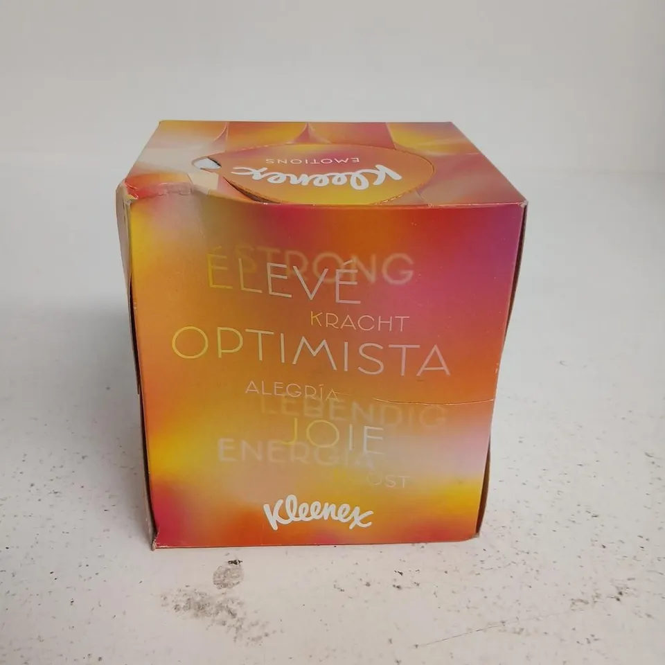 TEN ASSORTED KLEENEX TISSUES BOX – MULTICOLOUR GRADIENT PACKAGING