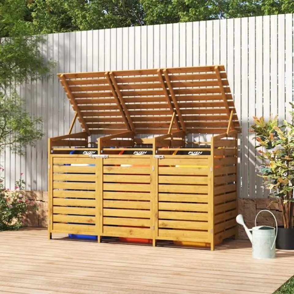 BOXED ANEVAY WOODEN TRIPLE BIN STORE (2 BOXES)