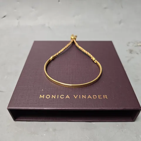 BOXED MONICA VINADER GOLDEN BANGLE 