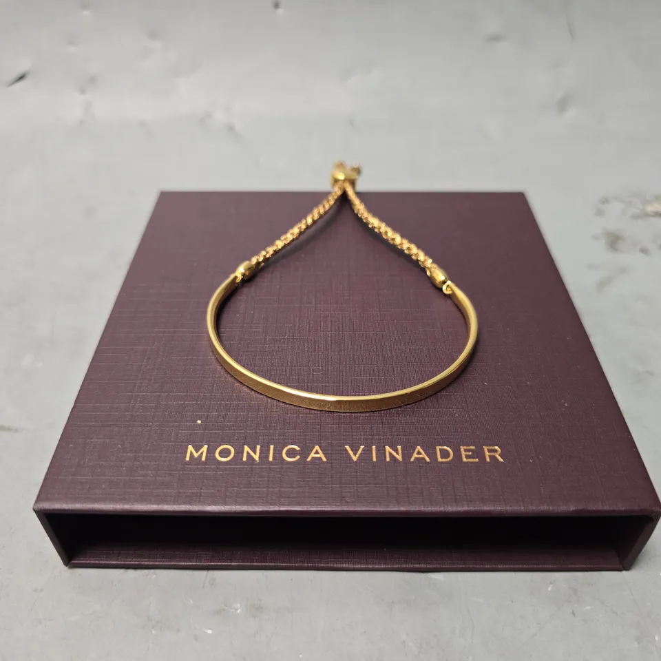 BOXED MONICA VINADER GOLDEN BANGLE 