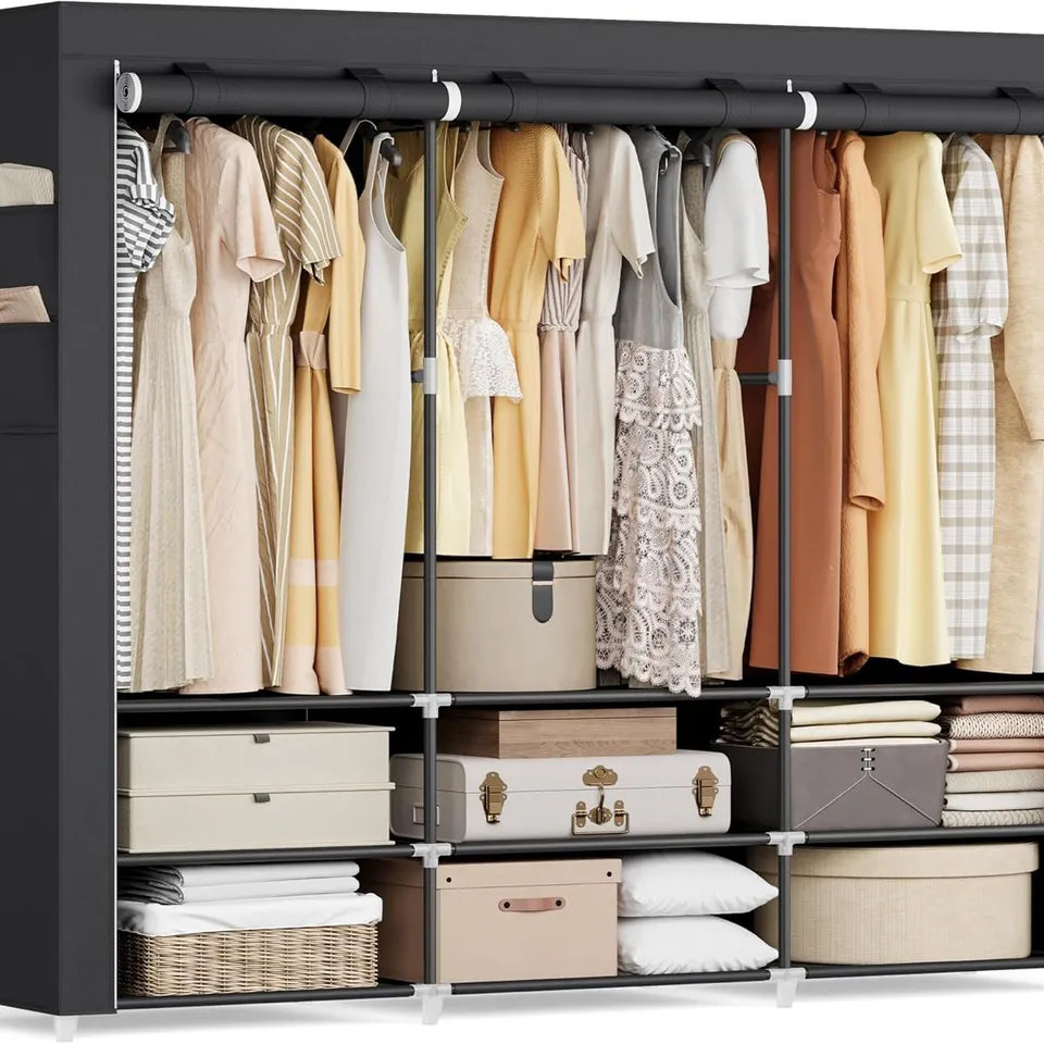 BOXED SONGMICS CLOTHES WARDROBE, PORTABLE CLOSET