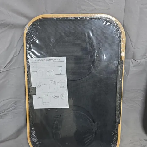 BAMBOO FRAME LAUNDRY HAMPER 