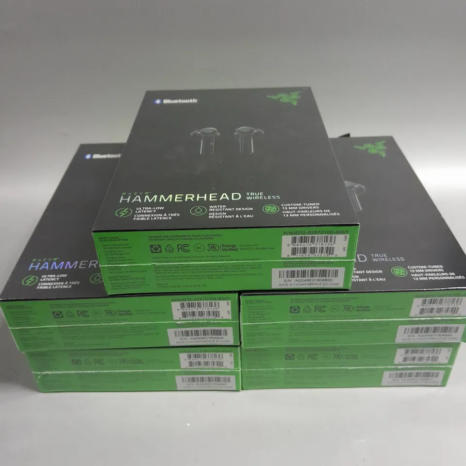 5 X BOXED SEALED RAZER HAMMERHEAD TRUE WIRELESS EARPHONES 