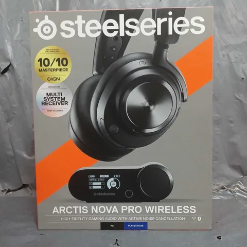 BOXED STEEL SERIES ARCTIS NOVA PRO PC, PS5 SWITCH WIRELESS GAMING HEADSET - BLACK