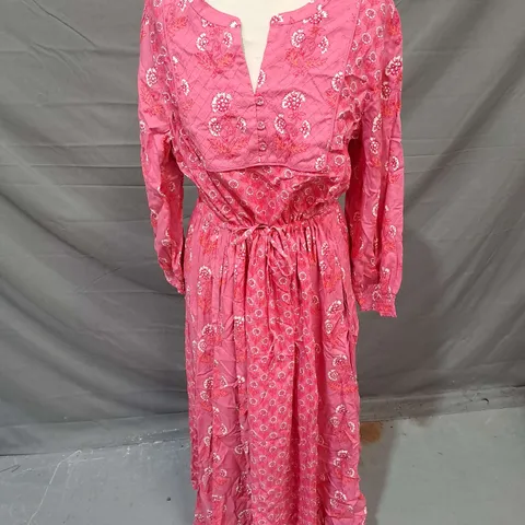 JOULES THERESE DRESS IN ROSE PINK SIZE 14