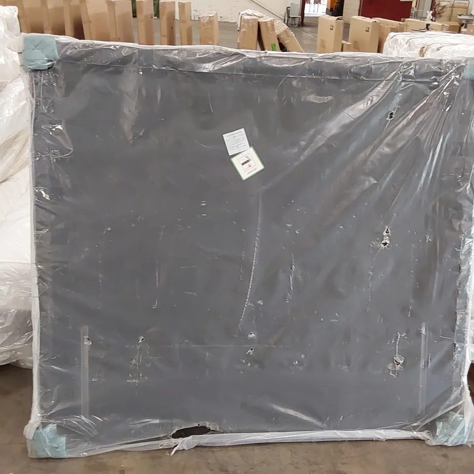 BAGGED 150CM GREY VELVET HEADBOARD (1 ITEM)
