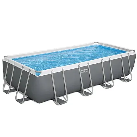 BOXED BESTWAY STEEL PRO MAX 18 FT x 9 FT X 48in RECTANGULAR ABOVE GROUND POOL SET (1 BOX)