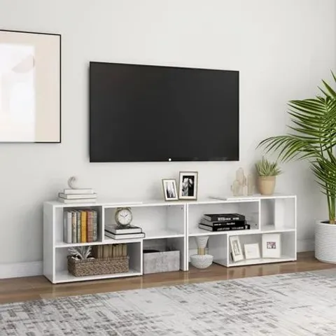 BOXED GOEGER TV STAND FOR TV'S UP TO 88" (1 BOX)