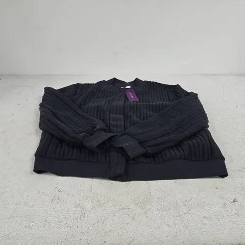 LASCANA GREY/BLUE BUTTON UP TOP UK 14 TAGGED