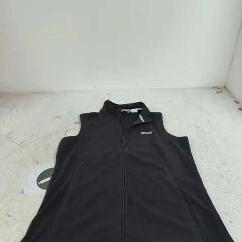 REGATTA BLACK SLEEVELESS FLEECE UK 14
