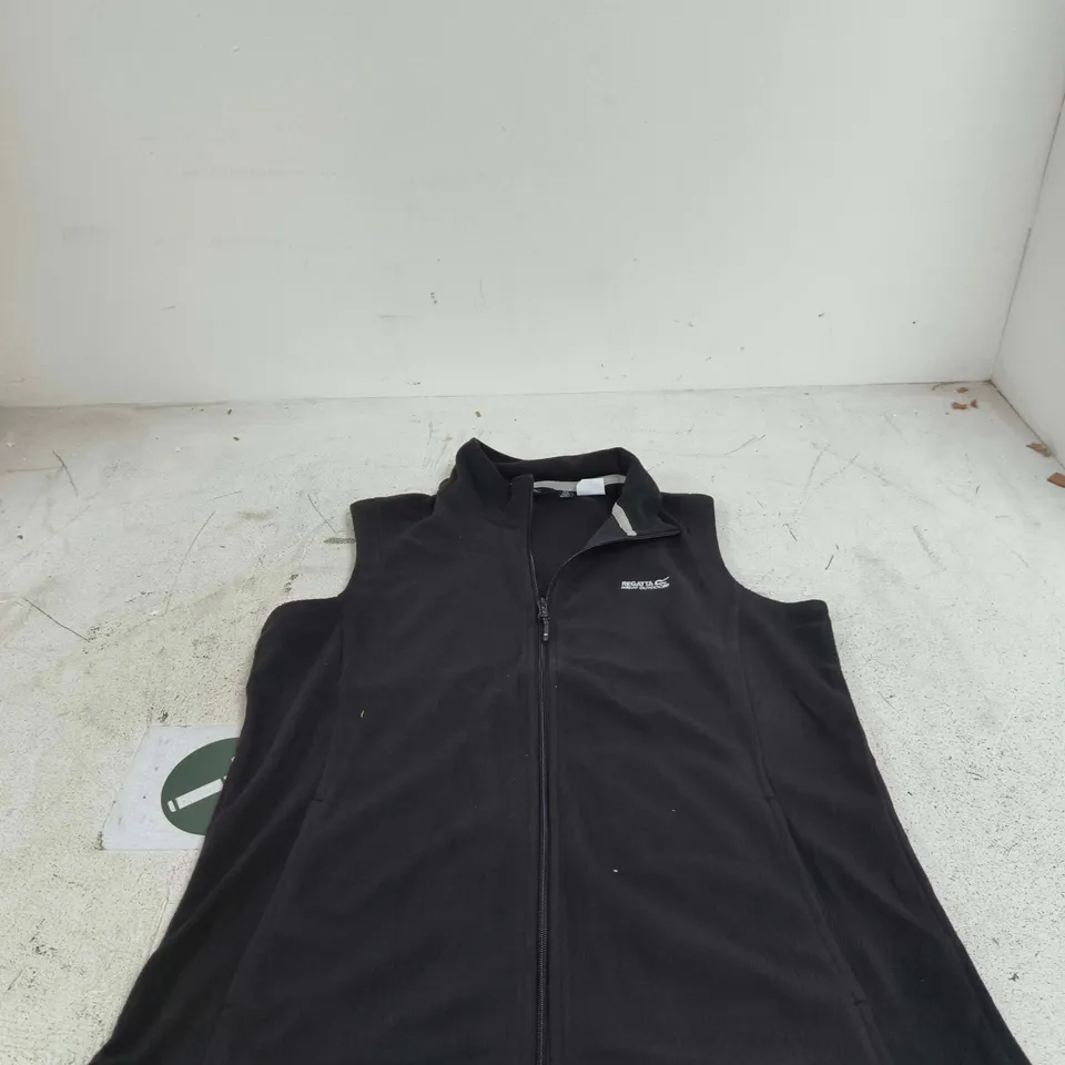 REGATTA BLACK SLEEVELESS FLEECE UK 14