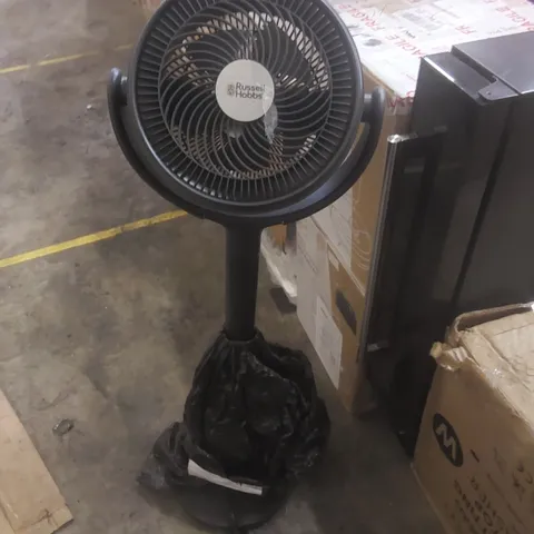 RUSSELL HOBBS RHPCF360 PEDESTAL CIRCULATOR FAN IN CHARCOAL GREY