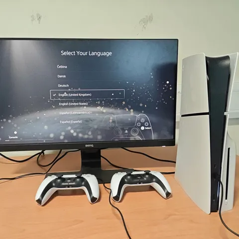 BOXED SONY PLAYSTATION 5 DISC EDITION 1TB GAMES CONSOLE WITH 2 CONTROLLERS - CF1-2116
