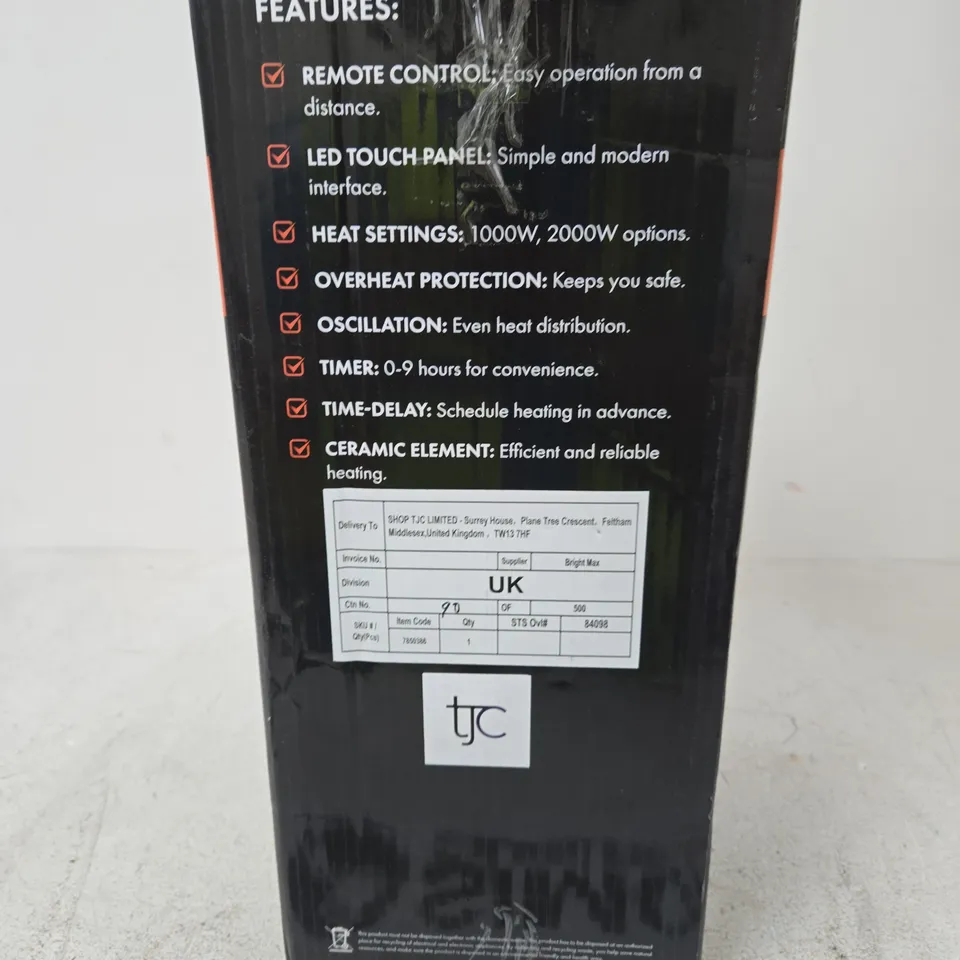 HOMESMART PORTABLE ELECTRIC PTC HEATER – BOXED