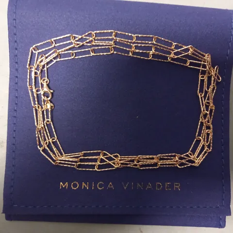 BOXED MONICA VINADER CHAIN NECKLACE IN ROSE GOLD EFFECT