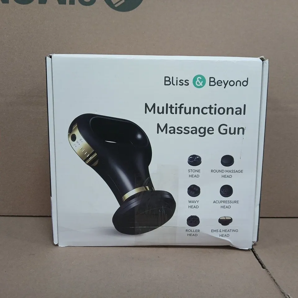 BOXED BLISS & BEYOND MULTIFUNCTIONAL MASSAGE GUN