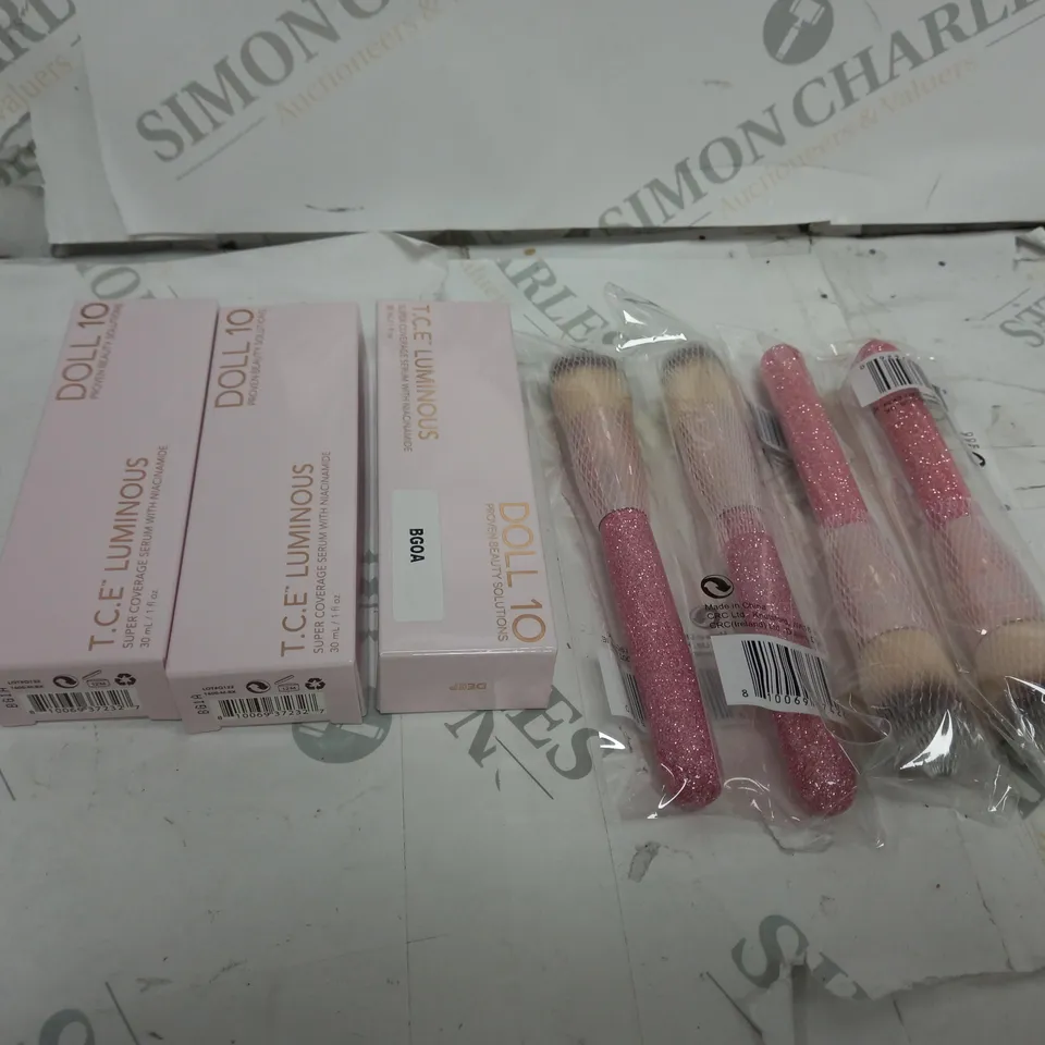 3 X T.C.E LUMINOUS DOLL 10 WITH 4 x BRUSHES