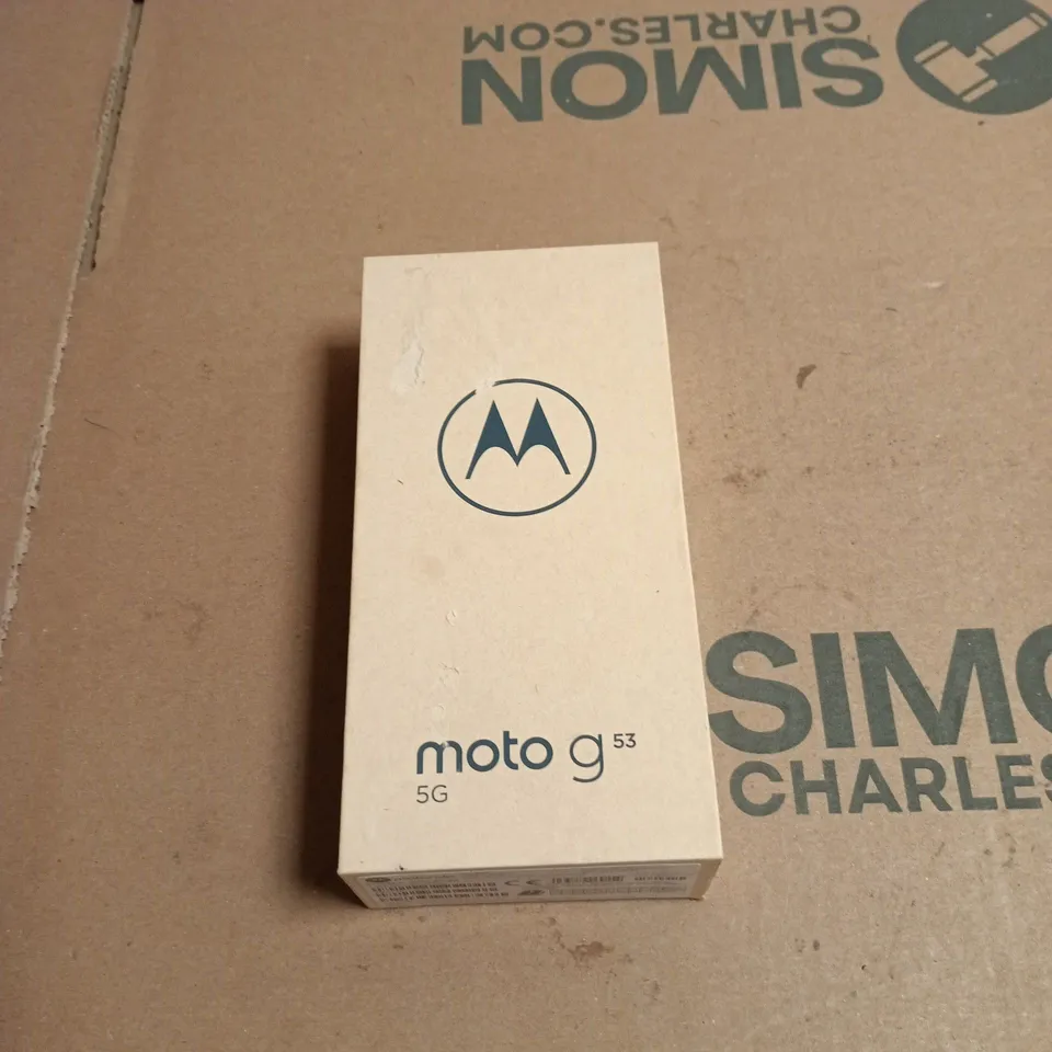 MOTOROLA MOTO G53 5G BLACK PHONE BOXED WITH ACCESSORIES