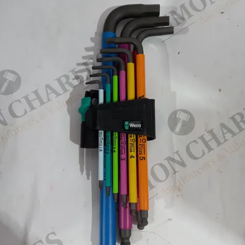 WERA 950/9 HEX PLUSE MULITI COLOR 9 PC SET