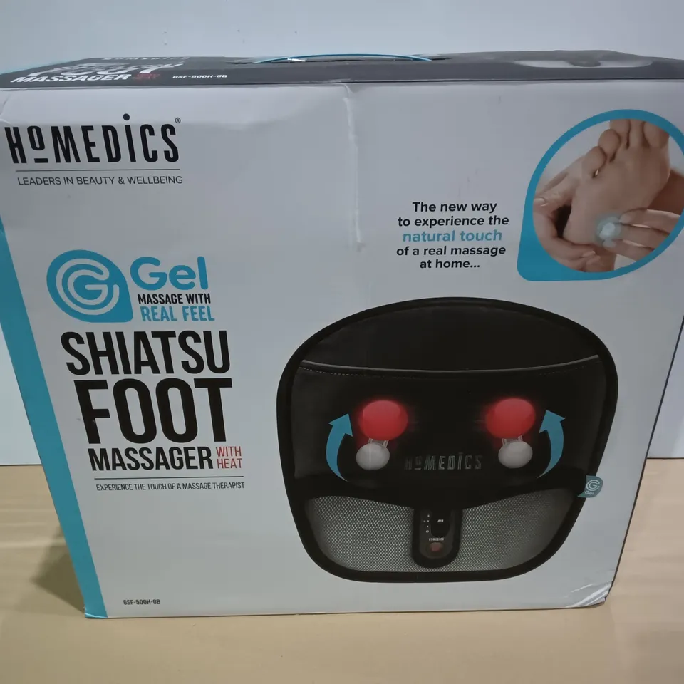 HOMEDICS SHIATSU FOOT MASSAGER WITH HEAT 