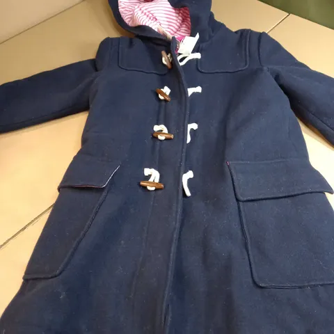 BODEN NAVY TOGGLE DUFFLE COAT - AGE 9/10YRS