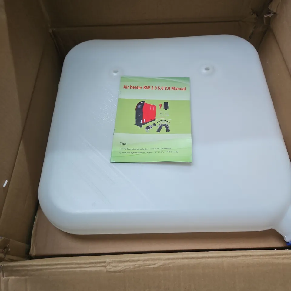 AIR HEATER KIT KW 2.0 5.0 8.0 MANUAL WITH WHITE RESERVOIR