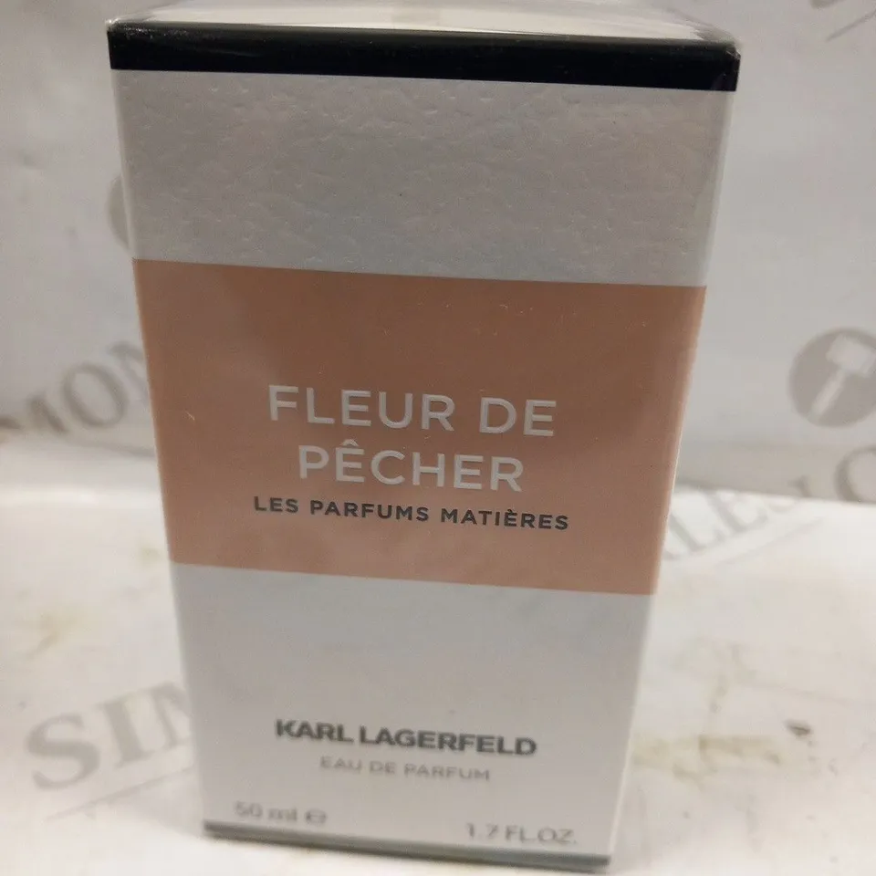 BOXED AND SEALED FLEUR DE PECHER KARL LAGERFELD EAU DE PARFUM 50ML