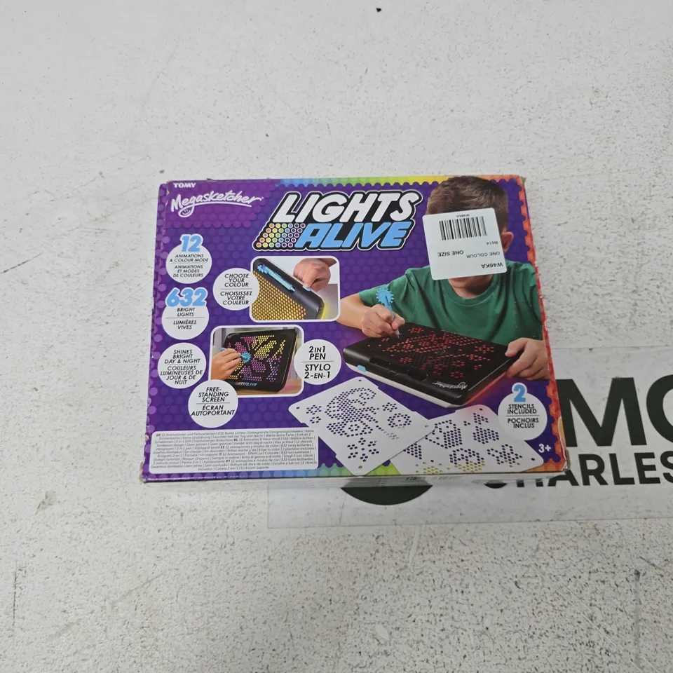 TOMY MEGASKETCHER LIGHTS ALIVE – INTERACTIVE DRAWING TOY (BOXED)