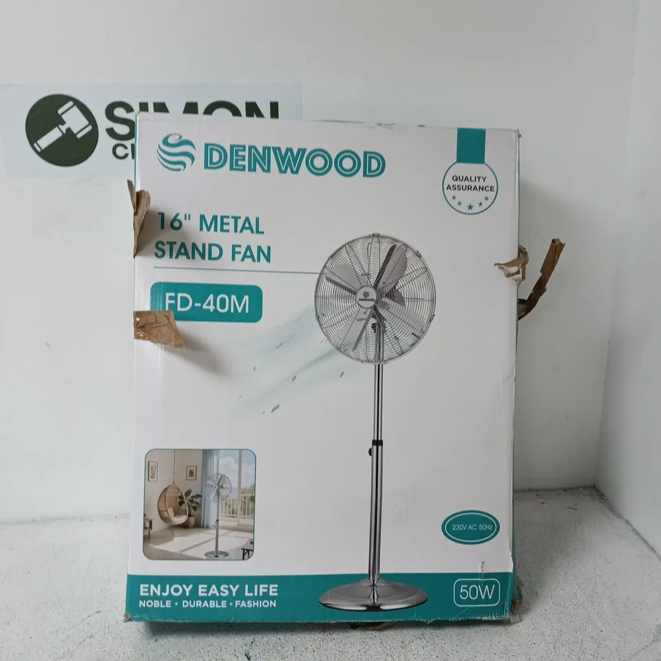 DENWOOD 16" METAL STAND FAN FD-40M
