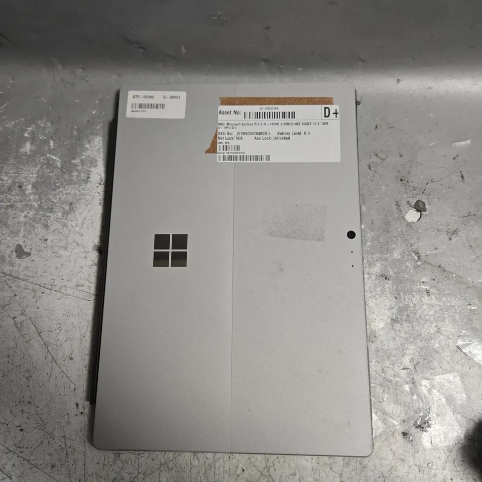 MICROSOFT SURFACE PRO 5 TABLET 