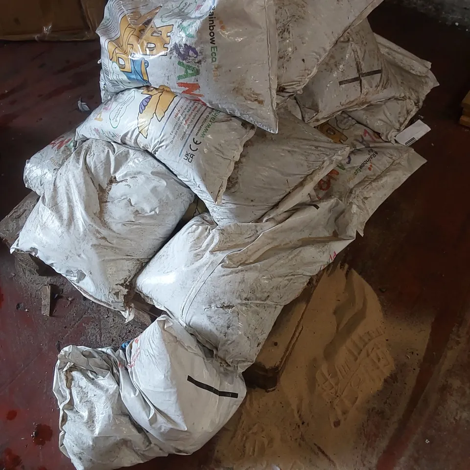 3 X PALLETS TO CONTAIN BAGS OF SAND