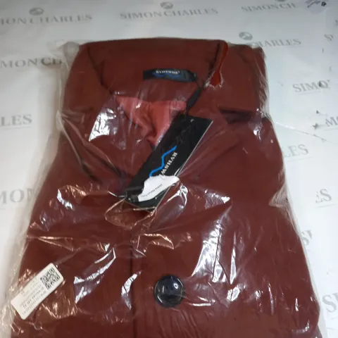 RVHSWDS DARK RED LONG WINTER COAT