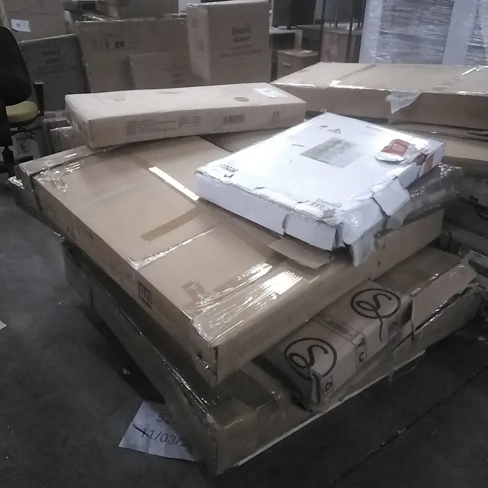 Pallet of assorted, incomplete Furniture parts and pieces