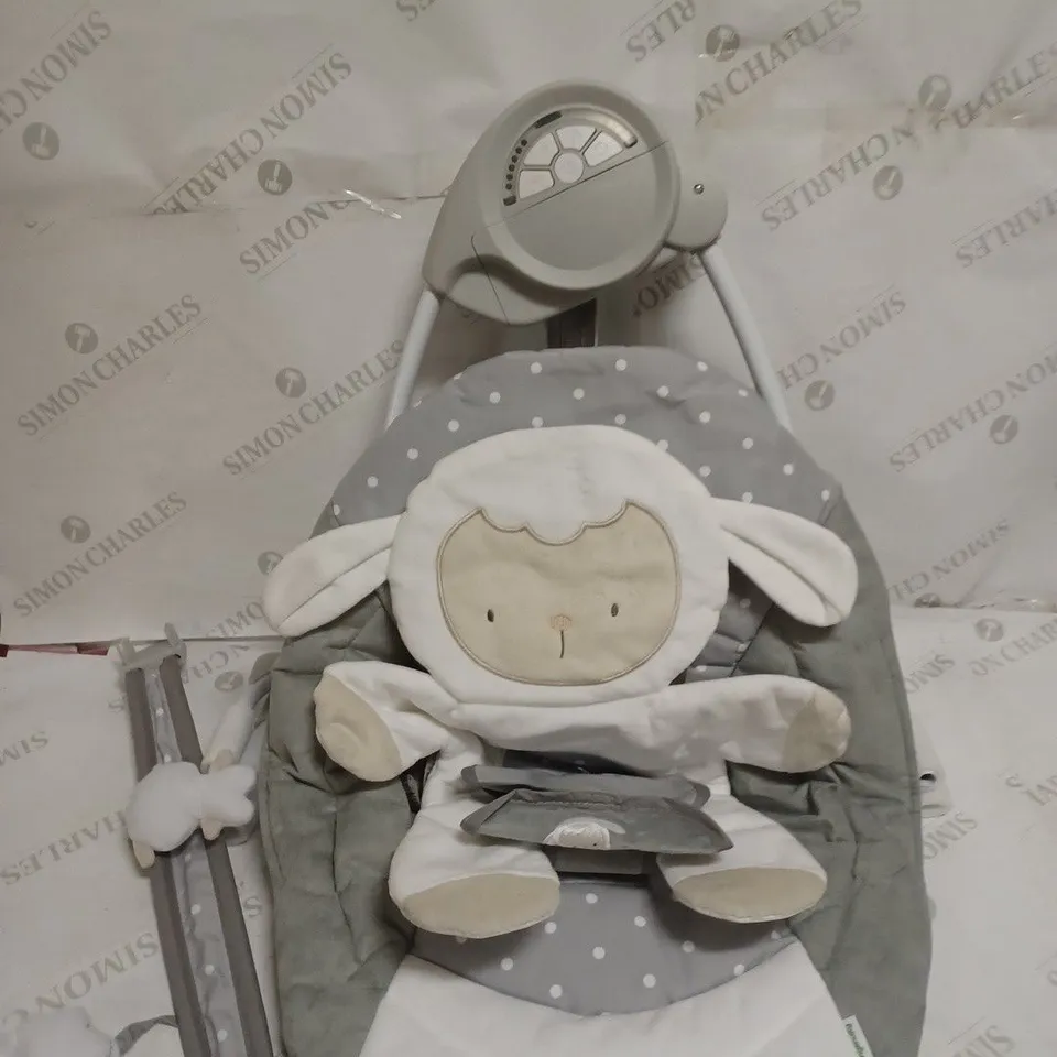 KIDS COMFORT 2 GO PORTABLE SWING - CUDDLE LAMB 