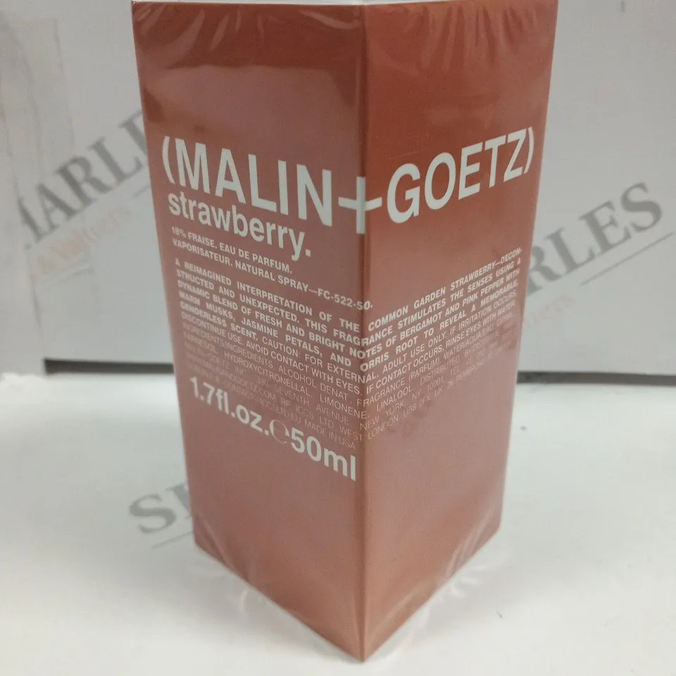 BOXED AND SEALED MALIN+GOETZ STRAWBERRY EAU DE PARFUM 50ML