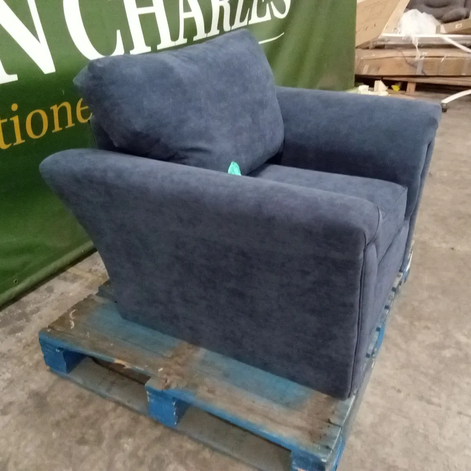 DURY FABRIC ARMCHAIR - BLUE RRP £399