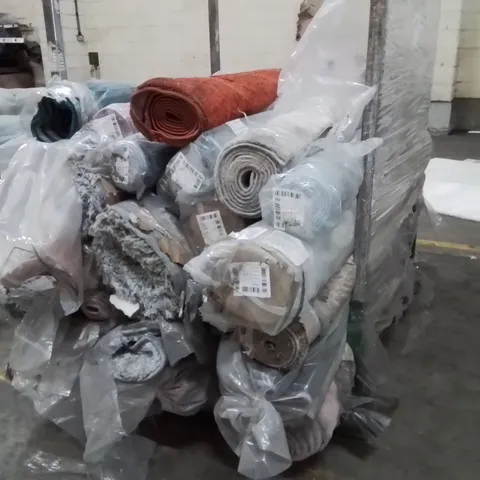 STILLAGE OF APPROXIMATELY 20 BAGGED QUALITY DESIGNER RUGS