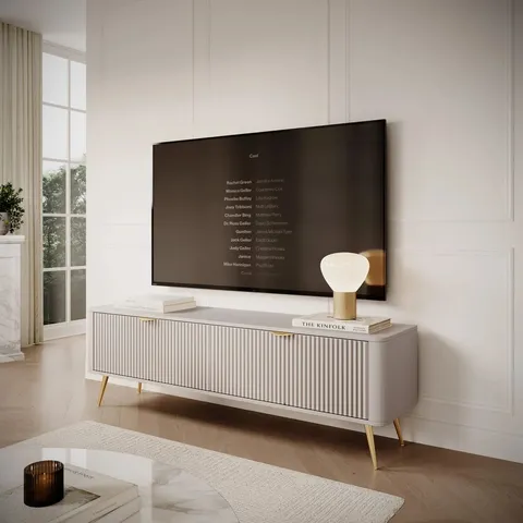 BOXED LEAMONT TV STAND FOR TVS UP TO 65" (2 BOXES)