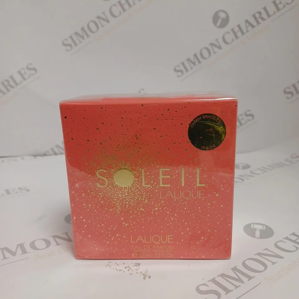 BOXED SEALED LALIQUE SOLEIL EAU DE PARFUM SPRAY 100ML