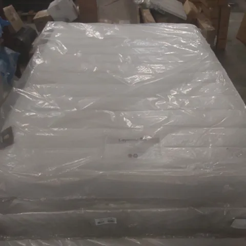 QUALITY BAGGED LAYEZEE MADE BY SILENTNIGHT 135cm FENNER SPRING MEMORY MATTRESS