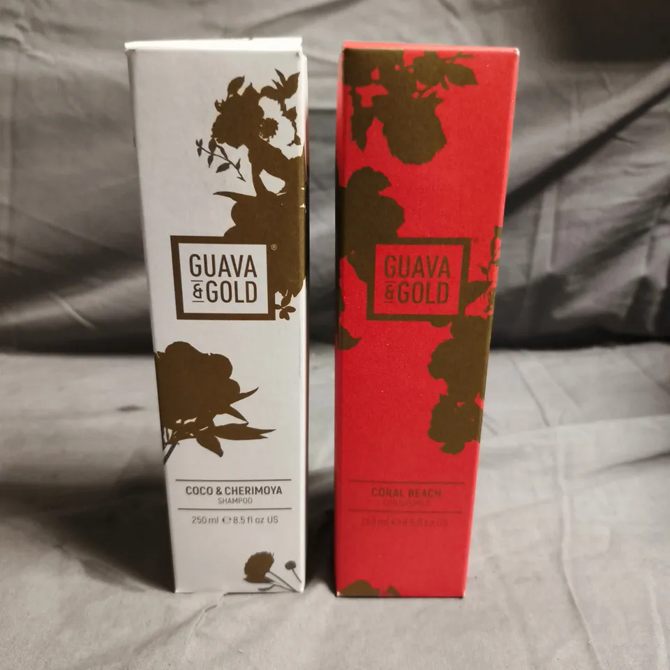 GUAVA & GOLD COCO & CHERIMOYA SHAMPOO 250 ML + CORAL REACH CONDITIONER 250 ML