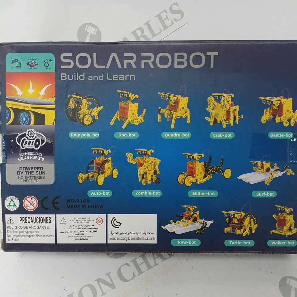 BOXED SOLAR ROBOT BUILD AND LEARN 12 IN 1