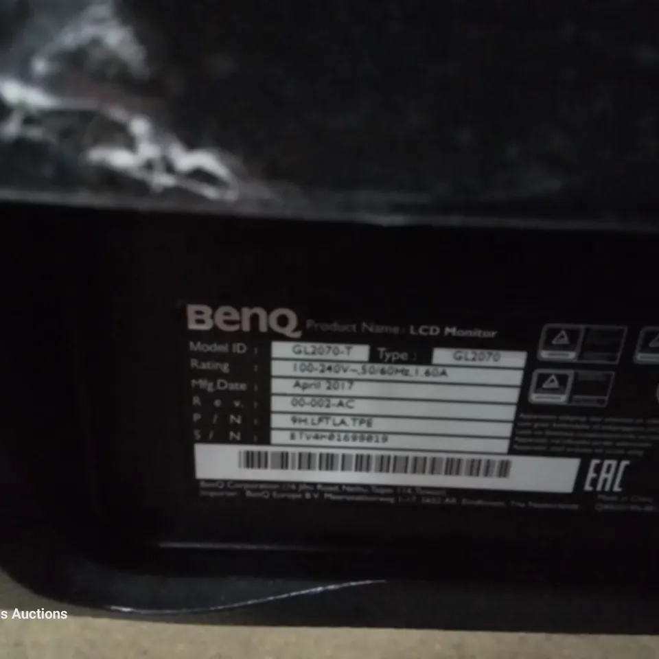 BENQ LED DESK TOP MONITOR MODEL GL2070