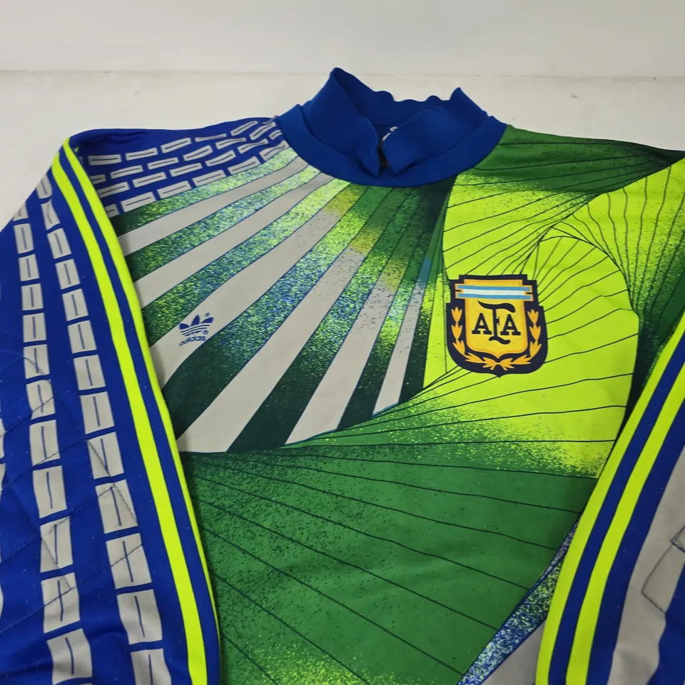  VINTAGE 1990–92 ADIDAS ARGENTINA GOALKEEPER SHIRT - SIZE UNSPECIFIED 