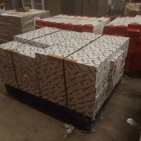 PALLET CONTAINING APPROXIMATELY 53x PACKS OF BRAND NEW TARKETT BEIGE TIVOLI TRAVERTINE LUXURY VINYL TILES - 3.72M²